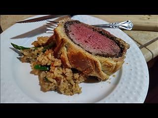 The PERFECT Beef Wellington with the PERFECT Risotto. Job done.